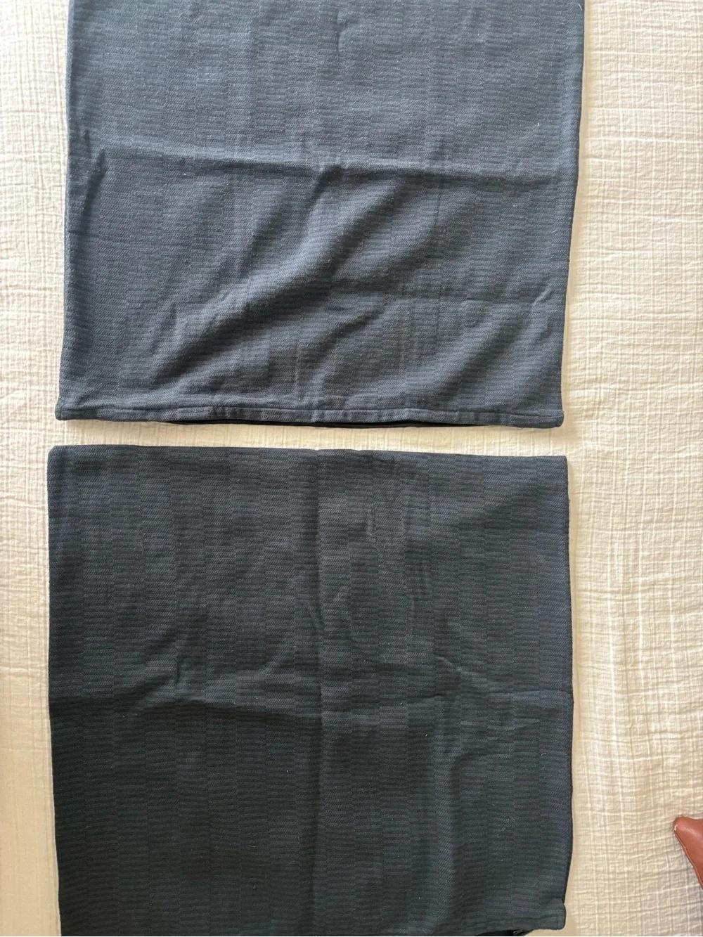 IKEA Black Pillow Shams Duo